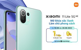 Xiaomi 11 Lite 5G NE ra mắt phiên bản màu đặc biệt mới Xanh Bạc Hà tại Thế Giới Di Động, cùng nhiều ưu đãi hấp dẫn