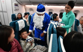 Ngắm nhìn không khí Giáng sinh ấm áp trên các chuyến bay của Vietnam Airlines
