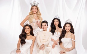 Top 4 Miss Earth 2023 hoá “Nữ thần” với trang sức ngọc trai Long Beach Pearl