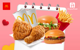 Tân niên tưng bừng, McDonald's khao combo trọn vị 149.000 đồng kèm voucher 99.000 đồng trên ShopeeFood