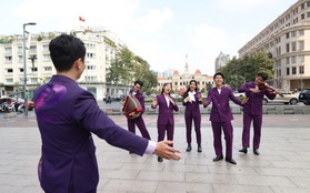 "Dàn giao hưởng hắt xì" và bài hát truyền tải thông điệp thú vị khiến người qua đường thích thú