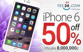 Mua iPhone 6 giảm nửa giá trên yes24