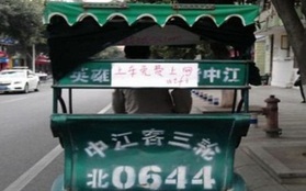 Trung Quốc: Xe kéo câu khách bằng... wifi miễn phí