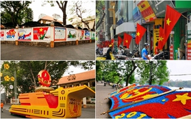 Hà Nội và Sài Gòn rực rỡ cờ hoa trong những ngày tháng Tư lịch sử