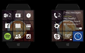 Đồng hồ thông minh Windows Phone với giao diện tuyệt đẹp