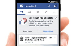 Facebook sắp triển khai đợt quyên góp chống Ebola