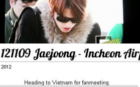 Jaejoong đang trên đường đến Việt Nam