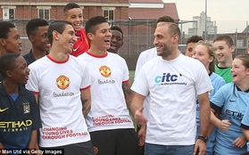 Cầu thủ của MU và Man City chung tay từ thiện trước trận derby