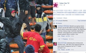 Fan Malaysia gửi "hàng ngàn lời xin lỗi" tới CĐV Việt Nam