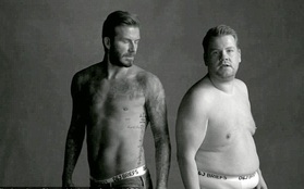 Beckham bị lu mờ bởi người bạn "béo ú" trong quảng cáo hài hước