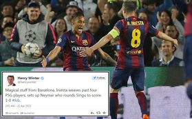 Mạng twitter dậy sóng với pha kiến tạo siêu việt của Iniesta