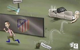 Ảnh chế: Ancelotti tung "lựu đạn Chicharito" vào nhà Atletico Madrid