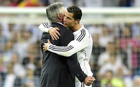 Chụp ảnh tình cảm với Ancelotti, Ronaldo công khai ủng hộ thầy