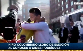Cảm động khoảnh khắc "mỹ nam" James Rodriguez an ủi fan nhí