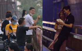 Hà Nội: Thời tiết vừa mát, "nam thanh nữ tú" đã tụ tập trên cầu bất chấp quy định phòng dịch