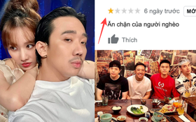 Nhà hàng của gia đình Trấn Thành "tiếp bước" fanpage Vietcombank, bị netizen tấn công, rate 1 sao dù đã đóng cửa 4 tháng