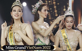 Trọn vẹn khoảnh khắc xúc động của Đoàn Thiên Ân khi đăng quang Hoa hậu Hòa bình Việt Nam