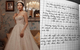 Diệu Nhi viết thư tay xin lỗi trước đám cưới với Anh Tú