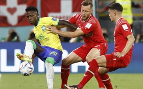 TRỰC TIẾP Brazil 0 - 0 Thụy Sĩ: VAR khước từ siêu phẩm của Vinícius Júnior