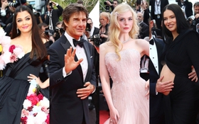 Thảm đỏ LHP Cannes: Tom Cruise dẫn đầu đoàn siêu sao, Elle Fanning đẹp tựa thiên thần bên Hoa hậu đẹp nhất mọi thời đại