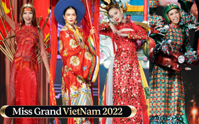 Toàn cảnh đêm thi trang phục dân tộc Hoa hậu Hoà bình Việt Nam: Thuỳ Tiên và dàn sao đổ bộ, hàng loạt thiết kế cực độc đáo