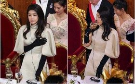 Đệ nhất Phu nhân Hàn Quốc diện trang phục lộng lẫy trong tiệc tối với Thị trưởng London, &quot;gây bão&quot; với thần thái cuốn hút