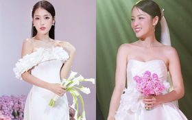 Puka cầm 3 bó hoa cưới mang ý nghĩa đặc biệt trong tiệc ở TP.HCM, vướng tranh cãi vì 1 chi tiết