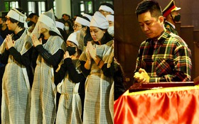 Lễ tang nhạc sĩ Xuân Phương: Vợ con nghẹn ngào, Hồ Quỳnh Hương, Tam Ca 3A, Tuấn Hưng khóc tiễn biệt