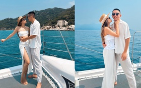 Linda Ngô - Phong Đạt bao trọn du thuyền cho bạn bè chill trước thềm đám cưới, khách mời toàn trai xinh gái đẹp!