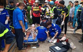 Vụ sập nhà 4 tầng tại TP HCM: Hai nạn nhân nặng, bệnh viện khởi động quy trình báo động đỏ