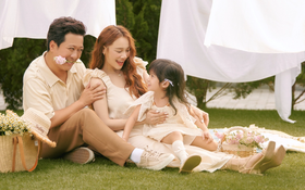 Trường Giang - Nhã Phương tung bộ ảnh kỷ niệm 5 năm ngày cưới nhưng cô con gái 4 tuổi mới là người chiếm "spotlight"