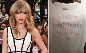 Taylor Swift bị in áo thun chế nhạo chuyện yêu đương