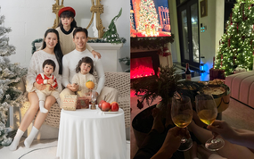 Bộ ảnh giáng sinh đẹp lung linh nhà Quế Ngọc Hải, ngắm biệt thự lộng lẫy nhà Thành Chung mới choáng