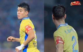 Duy Mạnh gây ấn tượng tuyệt đối với tấm băng đội trưởng in hình lá cờ tổ quốc hướng về Đại lễ 2/9