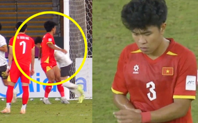 Cận cảnh pha đánh nguội của Lý Đức khiến anh phải nhận thẻ đỏ, U23 Việt Nam mất người, cầu thủ trẻ nhìn mà tránh!