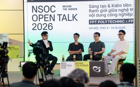 Trần Bơm, Én, Ếch Ộp tại NSOC Open Talk: Ranh giới nào giữa sáng tạo nghệ thuật và nội dung công nghiệp?