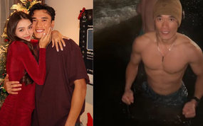 Thót tim cảnh Bùi Tiến Dũng cởi trần lộ body 6 múi nhảy xuống sông băng giữa cái lạnh -6 độ C