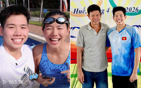 "Nam thần bơi lội thế hệ mới" - Quang Thuấn, em trai Ánh Viên - xuất sắc giành 11 huy chương Quốc gia, bố lặn lội hơn 1000 km đến cổ vũ!