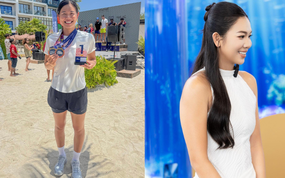 Ánh Viên khoe chân dài thẳng tắp, mặt mộc vẫn chiếm spotlight, khuấy đảo Maldives