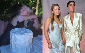 Tiểu thư út Harper nhà Beckham dành cử chỉ ngọt ngào cho Victoria, bất chấp việc mẹ liên tục bị anh cả Brooklyn nói xấu