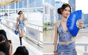 Cận cảnh em gái 1m77 của thủ môn Lâm Tây đi catwalk: Visual nổi bật, đôi chân dài nuột nà gây chú ý