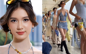 Em gái chân dài 19 tuổi của thủ môn Lâm Tây debut làm người mẫu, nhan sắc và thần thái gây chú ý trên sàn catwalk