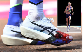 Ám ảnh hình ảnh bàn chân đẫm máu của ngôi sao điền kinh xinh đẹp