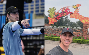 Tay vợt top 4 PPA Christian Alshon đi thăm quan Hoàng thành Thăng Long, ngỡ ngàng vì pickleball phủ khắp phố phường tại Việt Nam