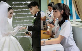 Trần Bích Hạnh - vợ Văn Thanh tủi thân, than thở chuyện học y phải xa chồng