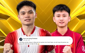Sau khi phải tìm partner trên mạng, Linh Giang chọn đồng đội kém 15 tuổi tại Yoshi Pickleball Open