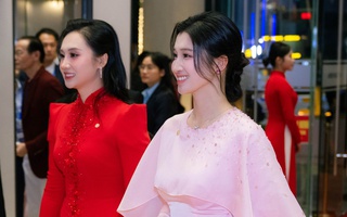 Á hậu Phương Nhi và chị dâu Bùi Lan Anh đọ sắc trong một khung hình: Con dâu nhà tỷ phú quá đẹp!