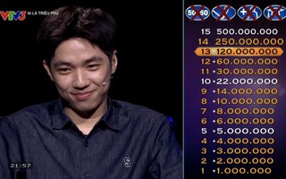 Thanh niên 28 tuổi quê Phú Thọ suýt ẵm trọn 500 triệu tại Ai Là Triệu Phú, là người thứ 7 trong lịch sử chơi xuất sắc