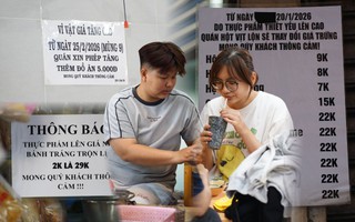 Sau 3 năm giữ giá, quán quen dán bảng tăng 2.000: "Thà thẳng thắn dán bảng để khách biết trước còn hơn tăng âm thầm"