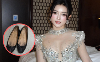 Á hậu Huyền My thanh lý giày hiệu nhưng bùng nổ tranh cãi: "Đen đen bẩn bẩn thế này mà cũng đi pass!"